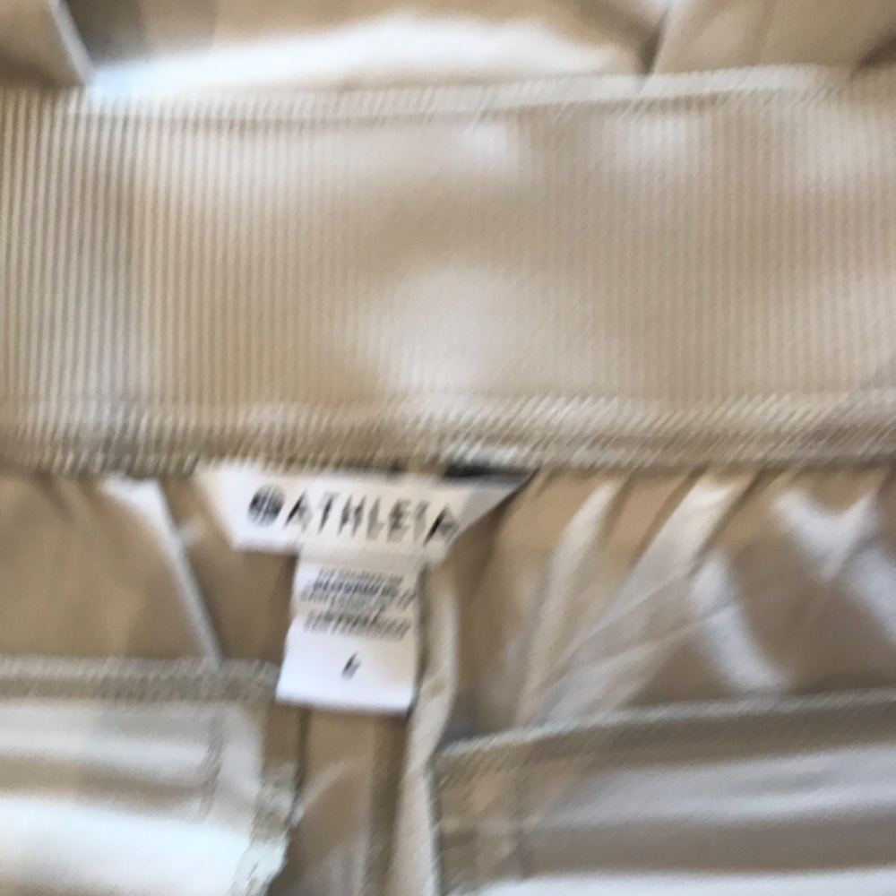 Athleta Brooklyn pants size 6 zippered back pockets vguc neutral - Picture 4 of 4